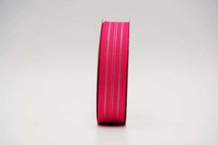 Multiple Striped Metallic Ribbon_K1741-272-1_fuchsia